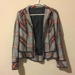 Zara Women's Blazer, Plaid, Size S
